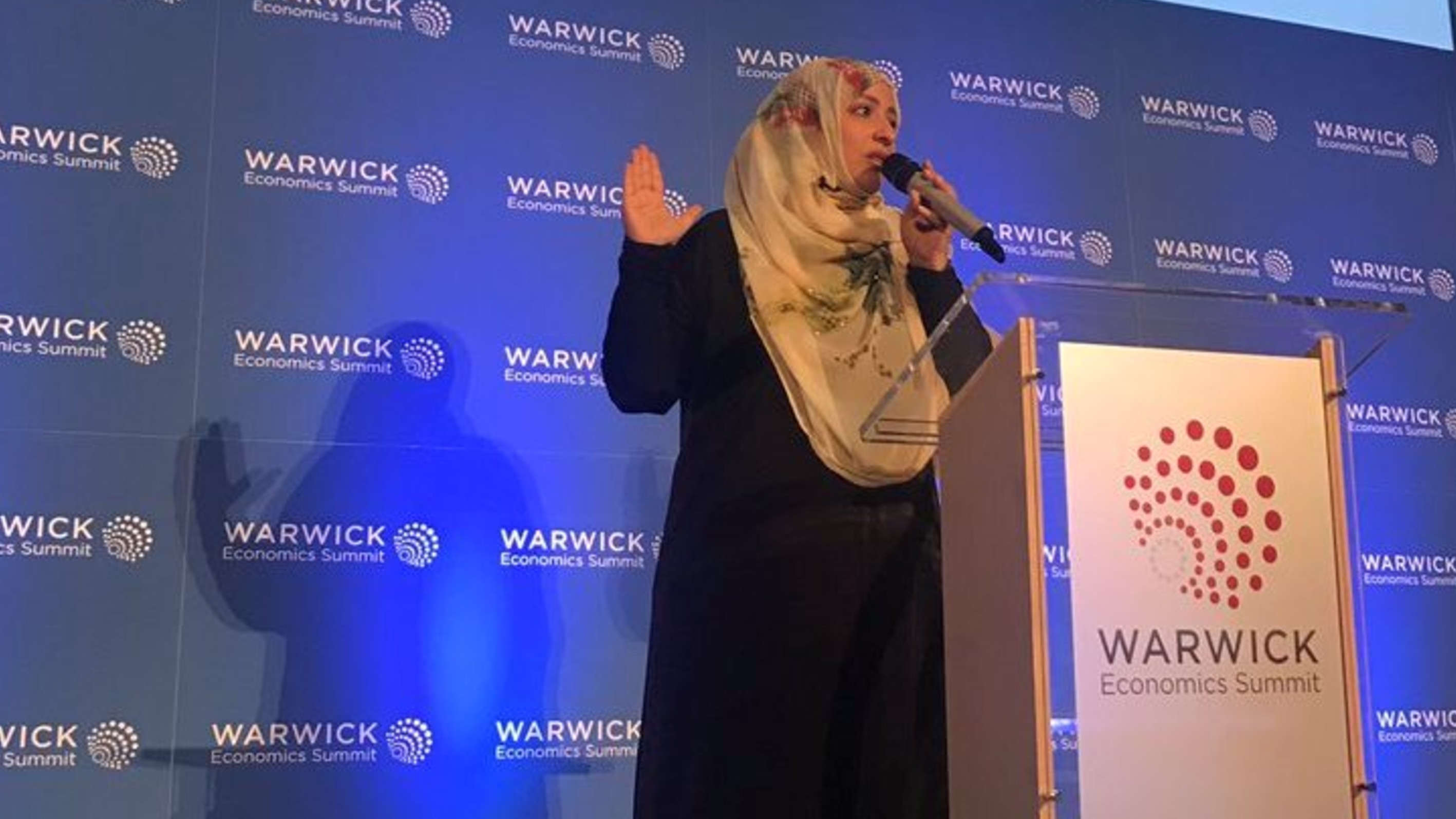 Nobel Peace Laureate’s Speech at Warwick Economics Summit 2018 in Birmingham - British